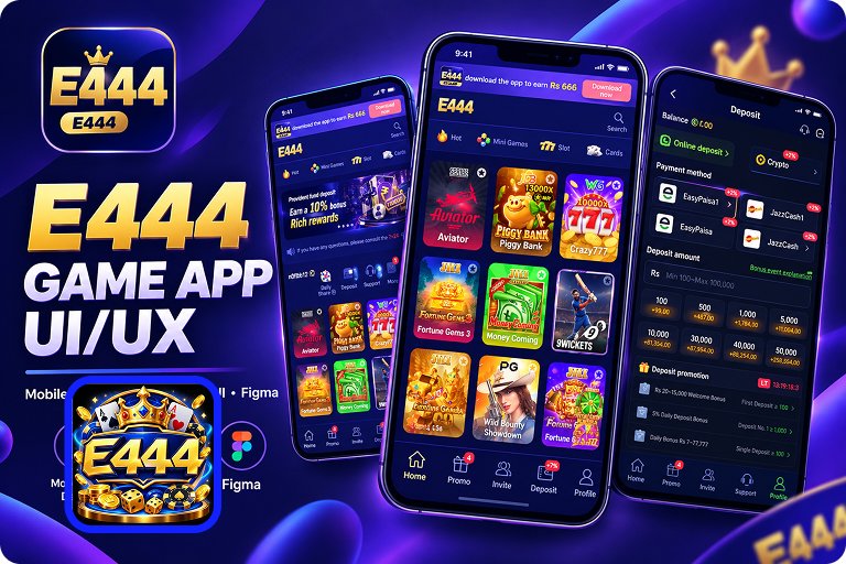 Home screen E444 Game